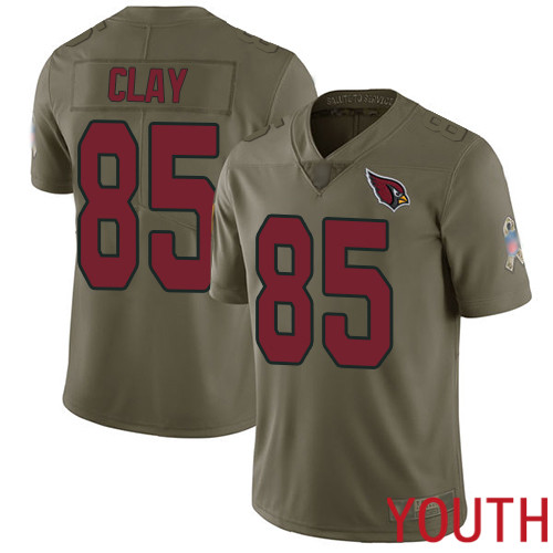Arizona Cardinals Limited Olive Youth Charles Clay Jersey NFL Football #85 2017 Salute to Service